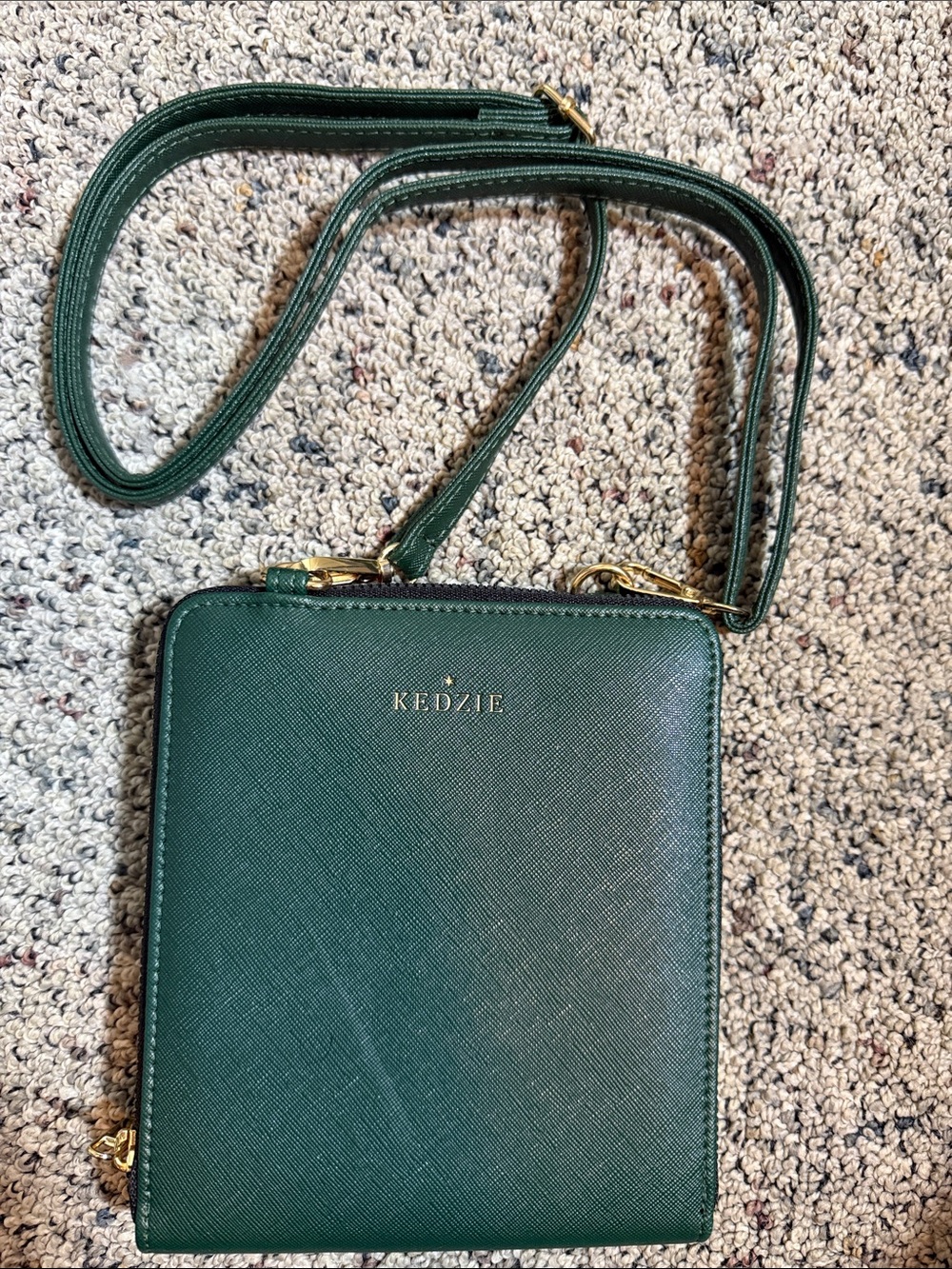 Kedzie Forest Green Small Crossbody Bag NWOT